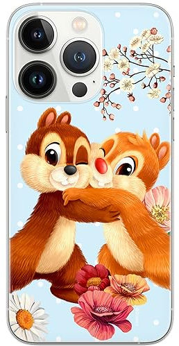 ERT GROUP Handyhülle für iPhone 13 PRO Original und offiziell Lizenziertes Disney Muster Chip & Dale 003 optimal an die Form des Handy angepasst, hülle aus TPU