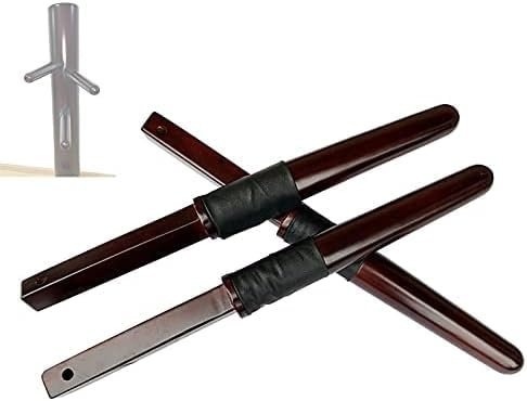 Trainings-Holzpuppe Für Sandsack, Wing Chun-Holzpuppe, Feder Zum Ersetzen Der Arme, Wing Chun-Puppe, Höhenverstellbares Trainingsziel, 3 Stück,Bonny369
