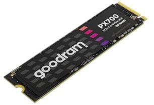 GoodRam - SSD Drive PX700-4TB - PCIe 4x4 M.2 2280 - Compatible with Notebooks, Laptops and PC Desktops, Solid State Drive Black 7400 MB/s Read