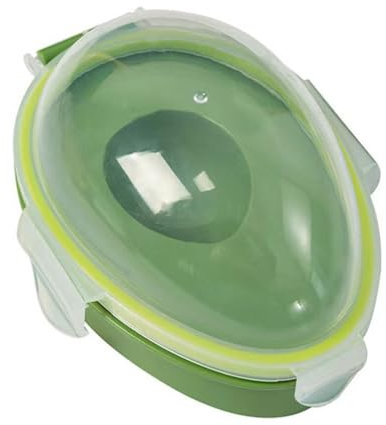 kesurpae Praktische Avocado Aufbewahrungsbox, einfacher Zugriff, platzsparend, langlebig, modern, 15,3 x 11 x 8 cm / 6,02 x 4,33 x 3,15 Zoll, Avocado Behälter, Lagerbox