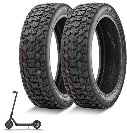 Amitor E Scooter Reifen 8 1/2 x2 Tubeless für Xiaomi 1S Pro 2 M365 Pro Elektro Scooter, 50/75-6.1 Reifen Tubeless mit Verschleißfest und Rutschsicher, E Roller Vakuum Reifen 8,5 Zoll