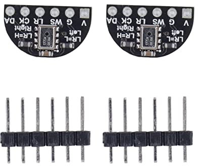 2 Sätze Mikrofonmodul Mikrofonmodul, I2S-Mikrofonmodul Hochempfindlicher Mikrofonsensor Elektret-Mikrofonverstärkermodul I2S-Schnittstelle MEMS MSM261S4030H0 für
