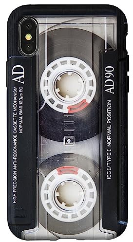 iPhone X/XS Vintage Music Audio Cassette Tape Retro 90s 80s 70s 60s Case