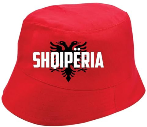 Wallitschek Albanien Fischerhut, Shqiperia, Fußball, Anglerhut, Sonnenhut, Albanian Bucket Hat
