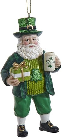 Kurt Adler Tasse mit irischem Weihnachtsmann, 10,2 cm