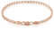 Mary & Jules Armband Damen Rosegold aus 925 Sterling Silber vergoldet, aus recyceltem Silber, Damen Armband Rosegold aus Panzerkette, Goldarmband für Frauen & Mädchen