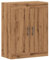 vidaXL Wandschrank Artisan-Eiche 69,5x34x90 cm Holzwerkstoff, Schrank, Hängeschrank, Beistellschrank, Lagerschrank, Hängewandschrank, Schwebeschrank