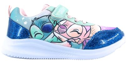 Disney Stitch Schuhe für Mädchen, Stitch and Angel Fußbekleidung, Niedrige Sneakers, Geschenk für Mädchen, Größen EU 27 bis 33 (Mehrfarbig, EU Schuhgrößensystem, Kleinkind, Damen, Numerisch, M, 30)