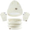 LINSOCLE_HEADER Kinder Wintermütze Schal Handschuhe Set, Beanie für Mädchen und Jungen 5-12 Jahre