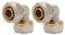 2 raccordi a vite a 90° per tubo Ø 20 x 2 mm, raccordo a vite per tubo composito in alluminio e tubo composito multistrato, conforme a DVGW, UBA, raccordo a morsetto per canali di riscaldamento, tubo
