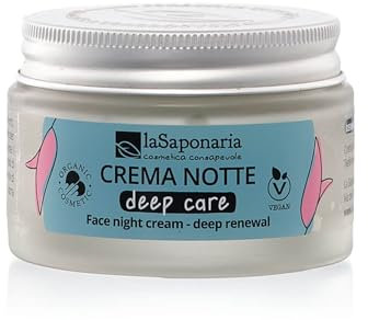 La Saponaria Deep Care Anti-Aging Nachtcreme Deep Care mit AHA + Peptiden, 50 ml
