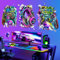 decalmile 3 Stück Wandsticker 3D Gamer Junge Wandtattoo Gaming Controller Durchbruch Videospiel Wandaufkleber Jungen Schlafzimmer Kinderzimmer Spielzimmer Wanddeko