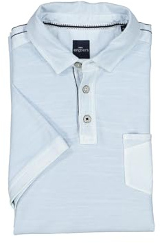 Herren Polo-Shirt meliert, Hellblau