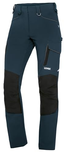 Uvex suXXeed Craft Women's Cargo Trousers - Women's Work Trousers with 4-Way Stretch - Cordura® Reinforced - with Knee Pad Pockets, midnight blue, 22