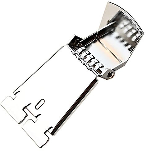 Kisangel String Banjo Tailpiece Ersatzteil für Gitarre Verchromt Einfach zu Bedienen Langlebig und Pflegeleicht für Banjo Zubehör und Reparatur