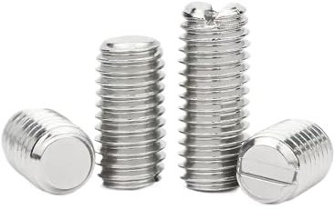 Flachkopf-Gewindestift/Schlitzschraube aus Edelstahl 304 M1,6–M10(5pcs M10x8)