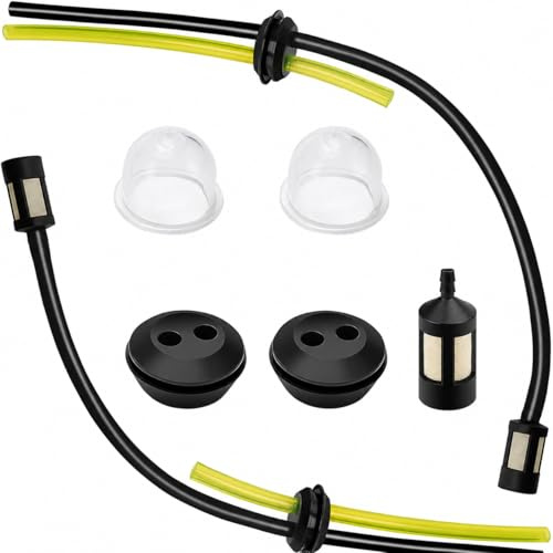 KAHZOR 7 Piezas filtros de combustible universales, carburador desbrozadora, junta de manguera de combustible, línea de combustible universal, junta de ojal de goma para desbrozadoras