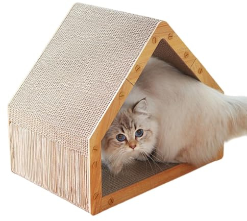 Una casa rascadora para Gatos Cama Interactiva de Juego para Mascotas y | Tablero Rascador para Gatos El en interior exterior escalada hogar dormitorio apartamento dormir y descanso