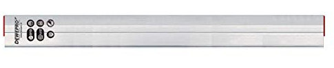 DEWEPRO® kombinierte Trapez/HA- Kartätsche aus Aluminium - Abziehlatte mit Kombiprofil - Richtscheit - Alulatte - Länge: 200cm (2m)