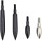 SHARROW 12 Stück Bogenschießen Pfeilspitzen Projektilspitzen Edelstahl Ziel Pfeil Tipps Jagdspitzen Broadheads für Pfeil und Bogen (Schwarz, 150 Grain)