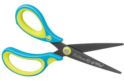 Schulschere griffix SC1BLS, Blue links, spitz,