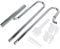 Taidda Inflow Outflow Pipe, Exquisite Stainless Steel Aquarium Plant Inflow Outflow Surface Oil-film Skimmer Filter Pipe with the Fixed Bracket 16MM