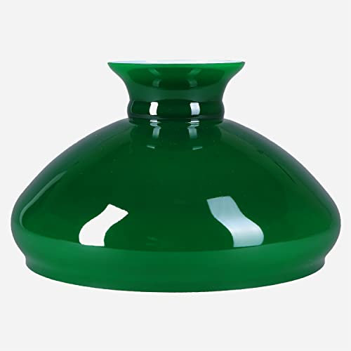 Lampenglas Petroleumlampe grün Ø 282mm Ersatzglas Glasschirm Petroleumglas glänzend geeignet für E14/E27