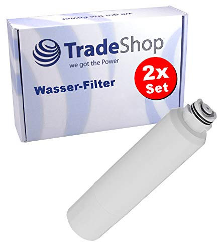 Trade-Shop Lot de 2 filtres à eau de rechange pour Samsung RF56J9041SR/EG RF56J9040SG RF56J9040SG/EF RF56J9040SR RF56J9040SR/EF RF56M9540SR RF56M9380SG RF56M9380SG RF56M933380SG RF56M9333380SG 80SG/EF