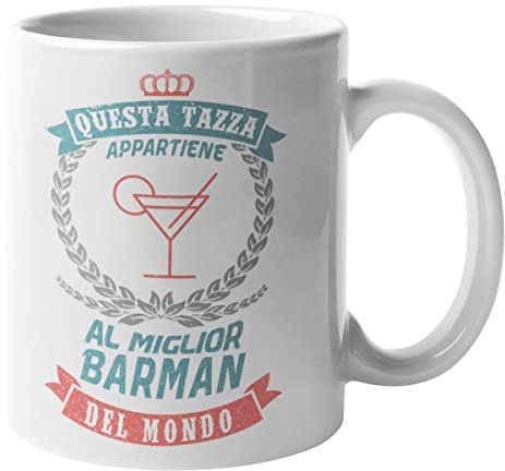 CHEMAGLIETTE! Tazza Colazione Mug Divertente Carina Idea Regalo Con Stampa Miglior Barman