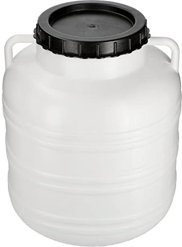 Browin® Fass 40 Liter 360140 | Kunststofffass, Lebensmittelfass, Tonne, Wasserfass, Futtertonne, Gepäcktonne, Camping (40 Liter)
