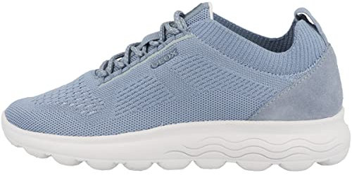 Geox Women's D Spherica Sneaker, Lt Sky, 5 UK