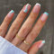 24PCS Short False Nails with Glue Stickers,Coffin Full Cover Acrylic and Press on Nails no Glue,White Blue Wave French Fake Nails Stick for Women and Girls Nail Art.
