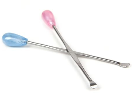 Ohr Löffel 2pcs Edelstahl Adult Ear Löffel Ear Pick Ear Tool Ear Löffel Kreativ und nützlich Professional und Fashion