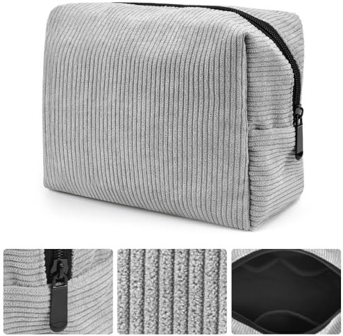 SLTAXAR Petite Pochette Maquillage Trousse Cosmétique Voyage en Velours 18 * 13 * 9cm Tissu Trousse de Toilette Femme Voyage Trousse Maquillage Voyage Pochette Maquillage Femme pour Cosmétique