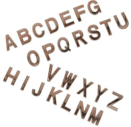 Homoyoyo 26St geschenke für den einzug wandaufkleber Buchstabenzeichen Straßenadressen-Alphabet-Dekor selbstklebendes Alphabet-Zeichen selbstklebendes Alphabetschild Haushalt das Schild 7c
