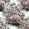 ReWallpaper Selbstklebende Tapete Blumen Lila Tapete Grün Blätter Klebefolie Möbel Vintage Blumen 44.5cm×3m