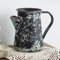 Z² BellaDecor Vasen Deko Blumenvase Vintage Deko Milchkännchen Vase Shabby Chic Deko Kleine Vasen Landhaus Metall Flower Pitcher Vase für Hochzeit Home Pitcher