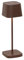 Zafferano, Ofelia Micro Lampe, Kabellose, Wiederaufladbare Tischlampe mit Touch Control, Auch für den Außenbereich Geeignet, Dimmer, 2200-3000 K, Höhe 20 cm, Farbe Corten