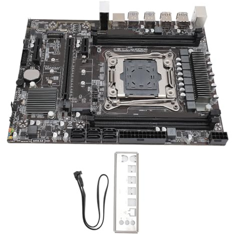 VGEBY X99 Motherboard, PCIE M.2 Gaming Motherboard DDR4 DUAL Channel Desktop Motherboard Integrierter Chip LGA 2011 3 Computer Motherboard für Desktop PC