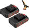 flintronic 2 Pezzi 24V 2000mah Batteria di Backup per Mini Motosega Elettrica, Accessori per Motosega a Mano da 6 Pollici, Accessori per Motosega