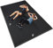 innhom Bodenschutzmatte Fitnessgeräte Fitness Sportmatte Fitnessmatte rutschfest, Hochstrapazierfähige Unterlegmatte Schutzmatte für Laufbänder (213 x 152 x 0,7cm Schwarz)