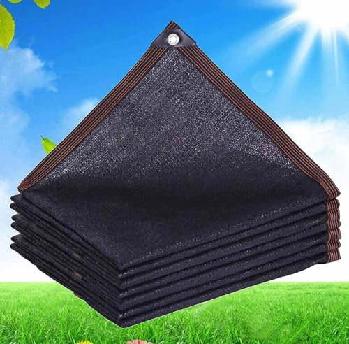 Filet d'ombrage Pergola Voile d'ombrage Rectangulaire Voile Ombrage 3x4 Permeable Filet d'ombrage Toile Ombrage Imperméable Toile pour Pergola,black-2x2m