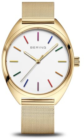 BERING Unisex Uhr Quarz Movement - Classic Collection mit Edelstahl und Saphirglas 127220-40-334-5 ATM
