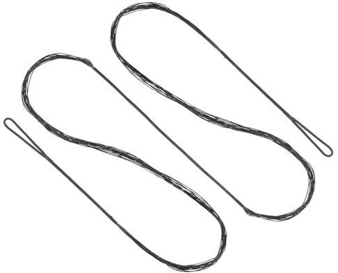 PATIKIL Cuerda de Arco Recurvo, Sustitución de Cuerdas de Arco de 14 Hilos para Equipamiento de Tiro con Arco Universal, Negra Amo 60 (Real 56)