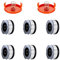 LADAMI 6 Stück Black Decker Rasentrimmer Spule, 2 Spulenabdeckung,Kompatibel mit Black Decker Rasentrimmer Trimmer Spule 1.65mm 9m Länge