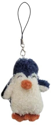 PTILSERY Einzigartiger Pinguin-Handyschmuck, weicher Pinguin-Handyanhänger, niedlicher Handyanhänger, Plüsch, niedlicher Taschenanhänger für jeden Anlass