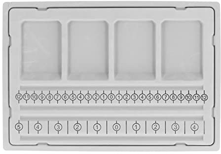 ETAINGYEUN Perlenmessbrett aus ABS-Material für die Herstellung von Armbändern und Halsketten