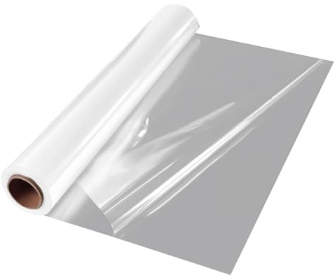 Iyalezirk Rouleau de Cellophane Transparent de 100 Pieds 34 Pouces X 100 Pieds de Papier d'Emballage Transparent Extra Large Papier de Cellophane Transparent Plus Épais Transparent