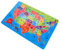 ERINGOGO Holzpuzzle Usa Karte für Kinder Pädagogisches Geographie Puzzle Interaktives Puzzle für Jungen und Mädchen Fördert Sprachkenntnisse und Räumliches Bewusstsein für Geburtstagsspiele