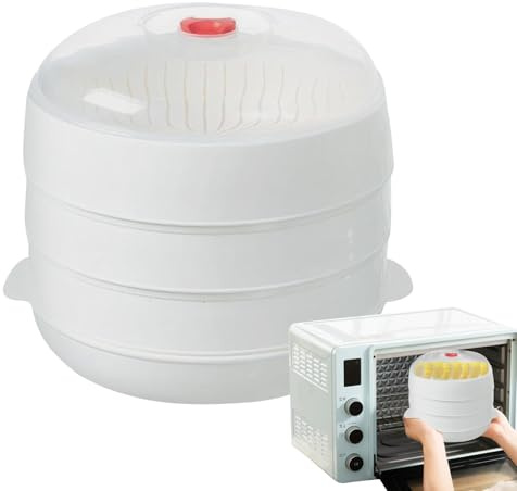 Mikrowellen-Gemüsedämpfer Heizschüssel Deckel Tablett Kochen